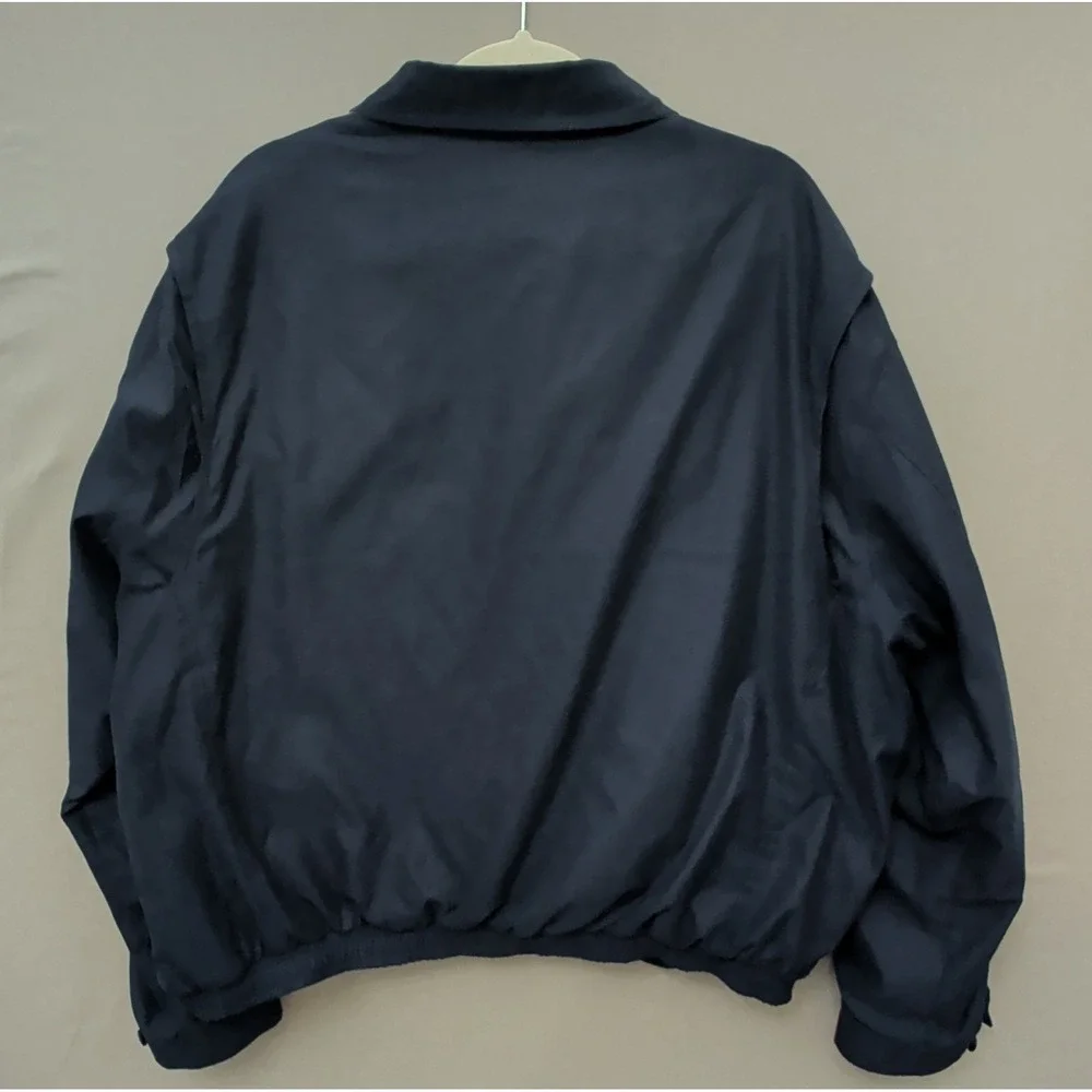 Vtg 90s Polo Ralph Lauren Blue Bi Swing Windbreaker Jacket Sz XXL Check Lined